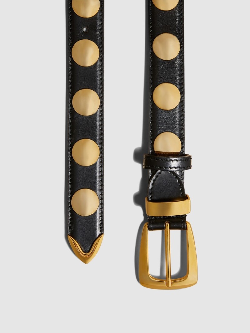 3cm Benny leather & studs belt - 2