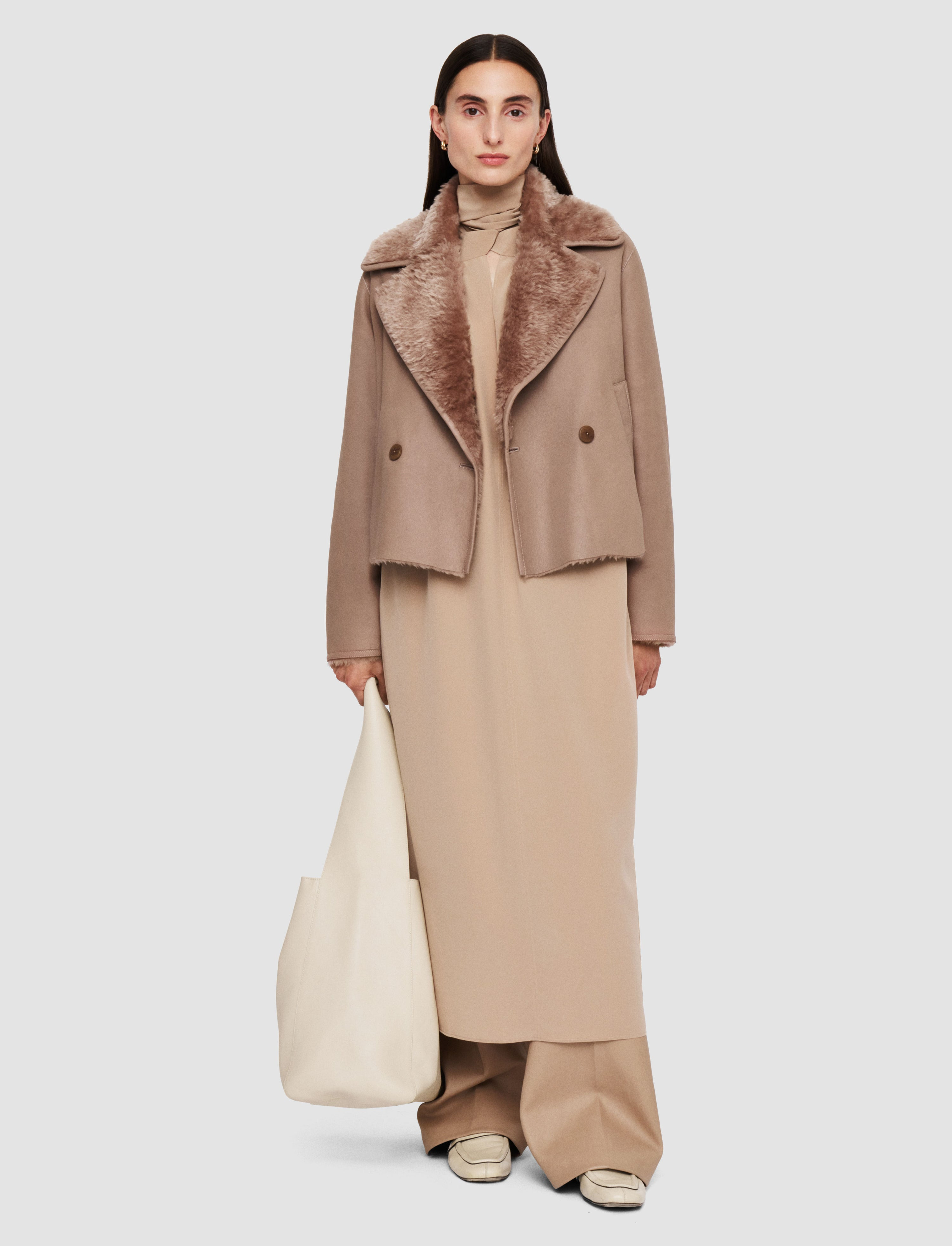 Rousse Textured Shearling Coat - 2
