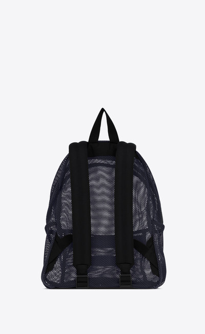 SAINT LAURENT slp backpack in mesh and nylon outlook