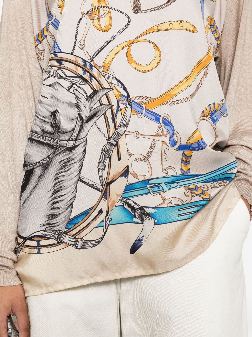 graphic-print knitted top - 5