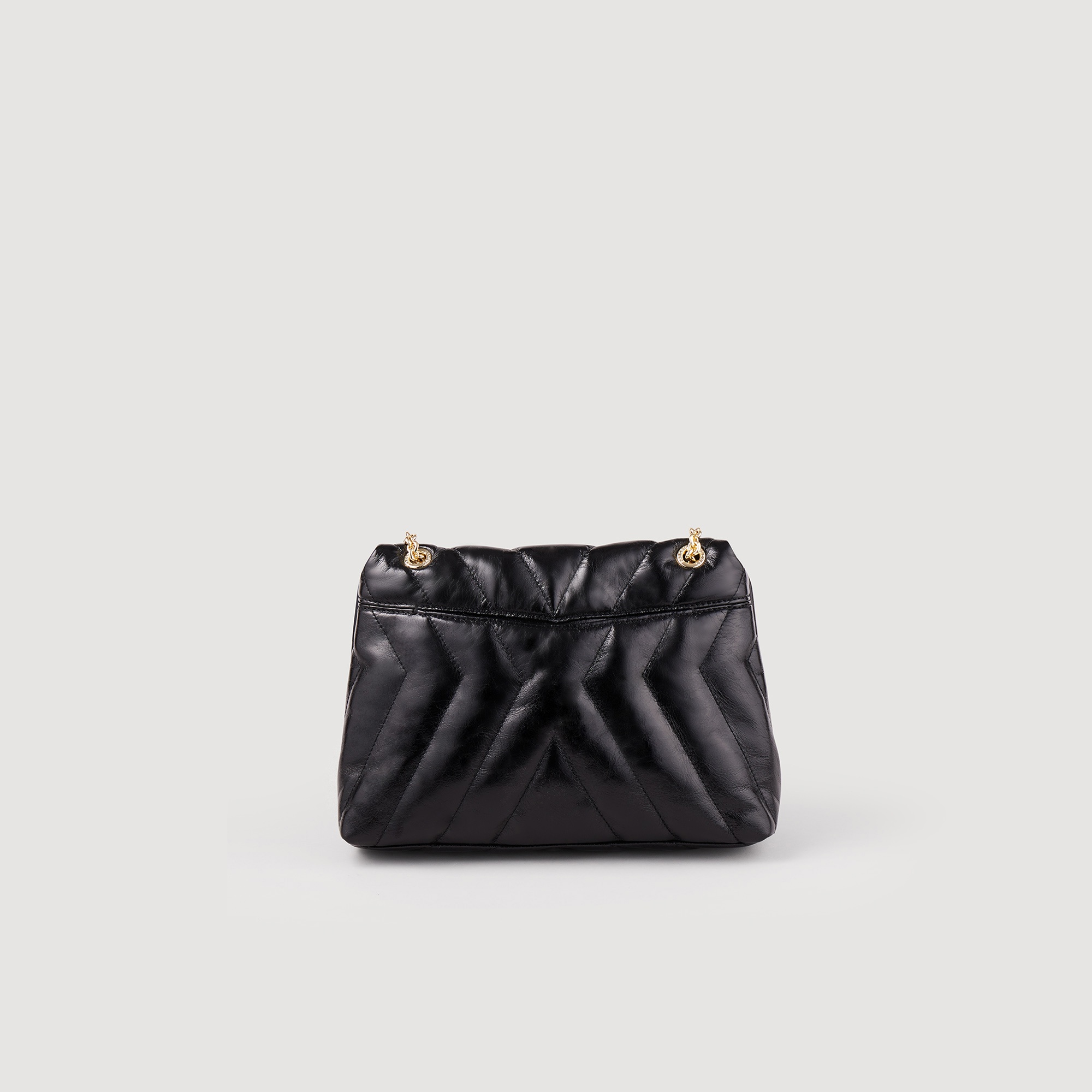 Quilted leather bag - 7
