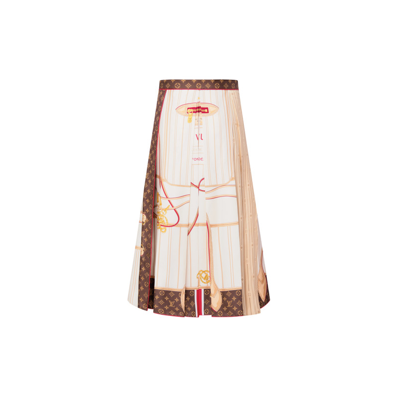 Neverfull Foulard Print Midi Skirt 3