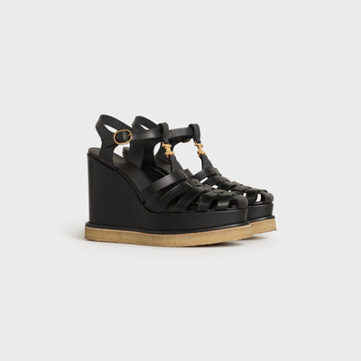 CELINE MANON WEDGE SANDAL  IN  CALFSKIN outlook