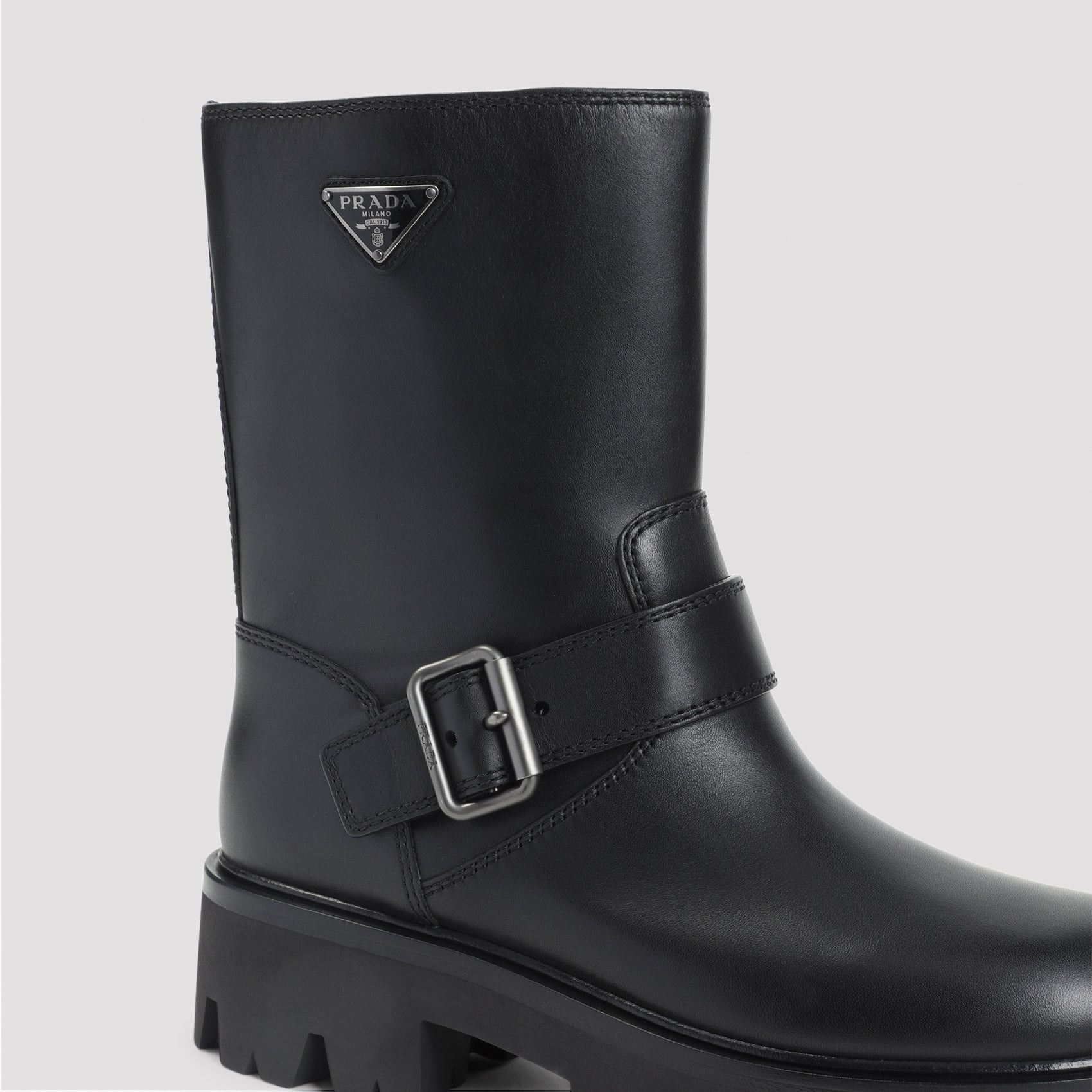 Prada Leather Ankle Boots Women - 4