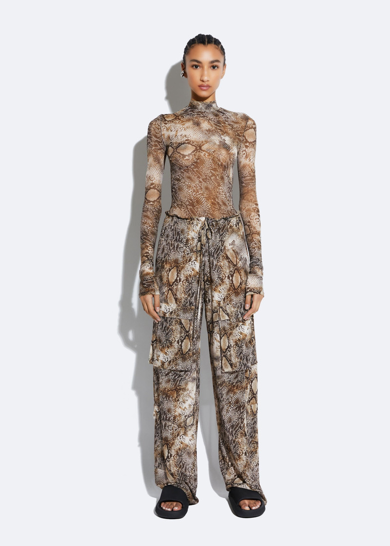LAPOINTE Snake Mesh Drawstring Cargo Pant outlook