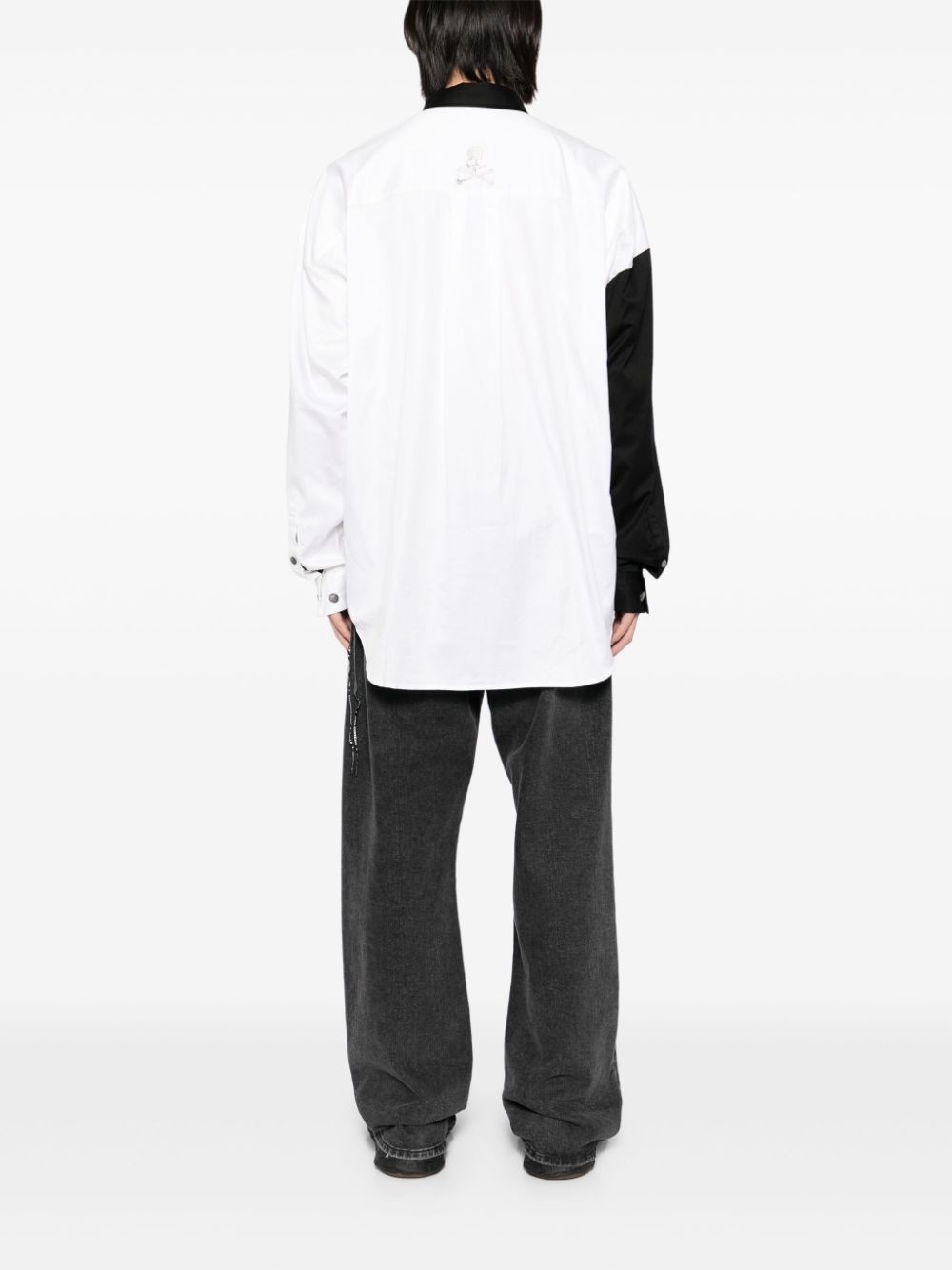 logo-patched shirt - 4