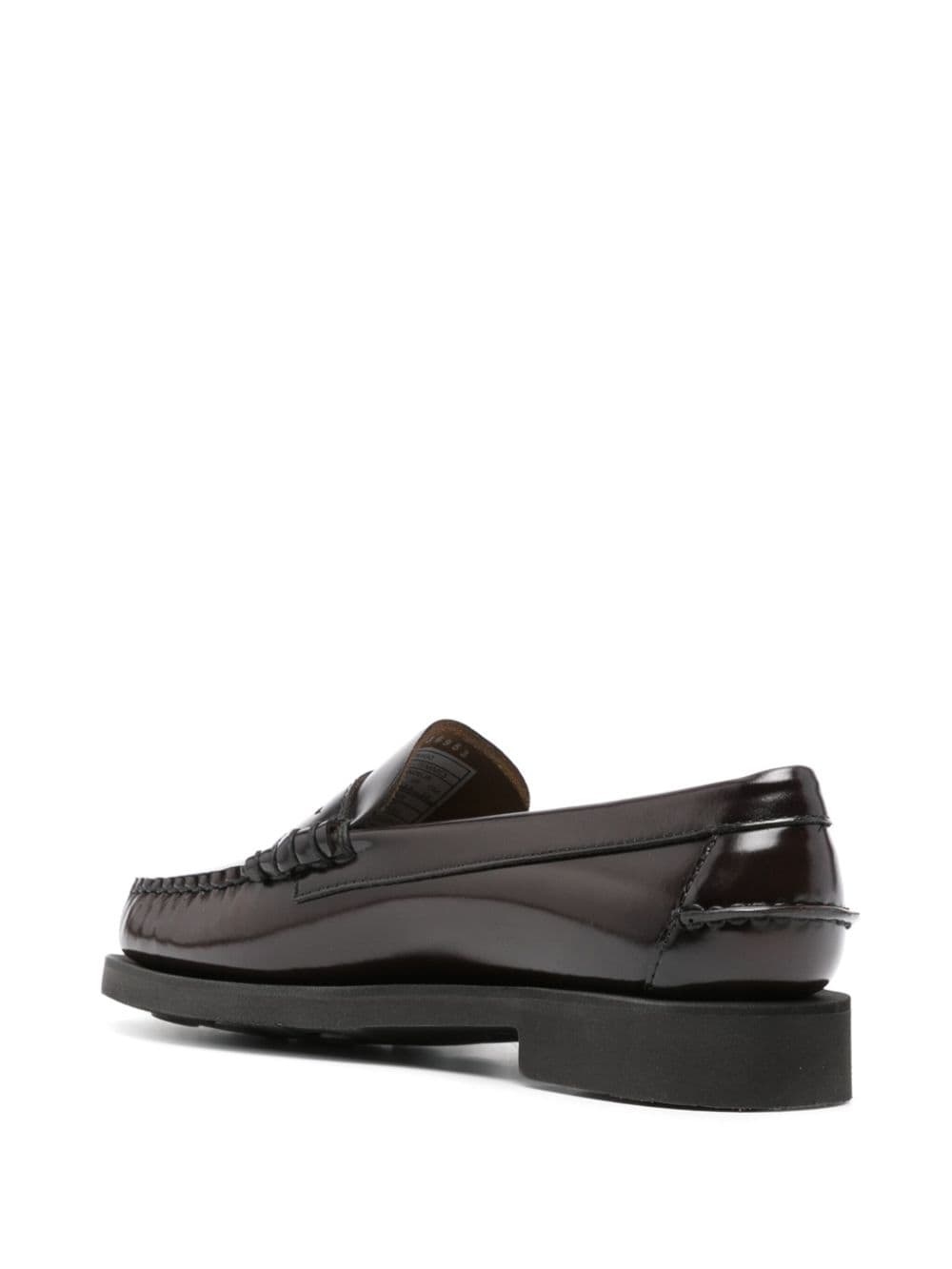 penny-slot leather loafers - 3