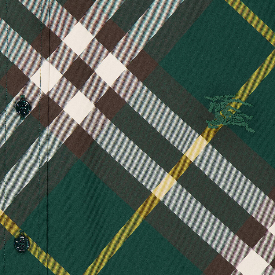 Burberry Ekd-Embroidered Check Cotton Shirt - 2
