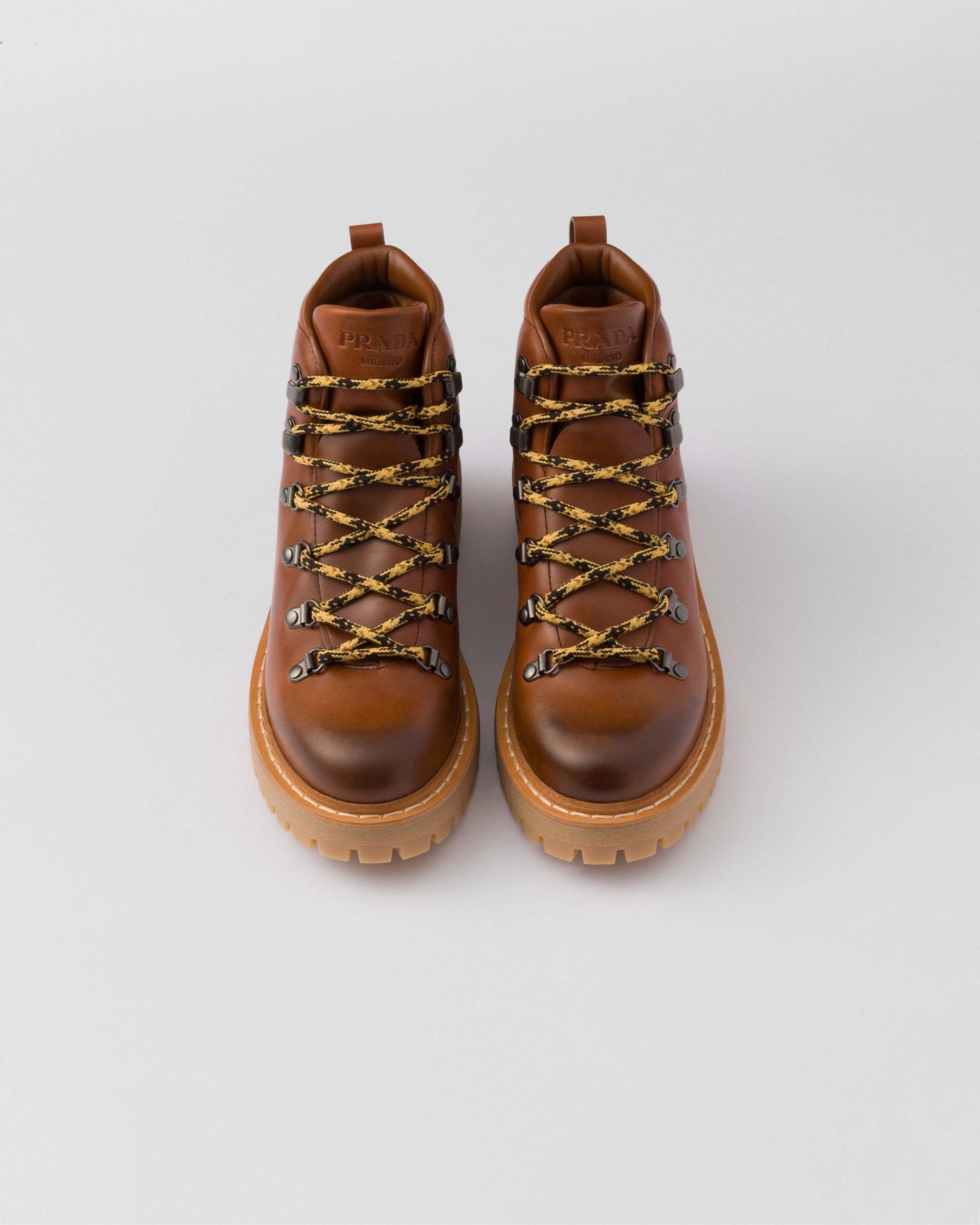 Leather laced booties - 4