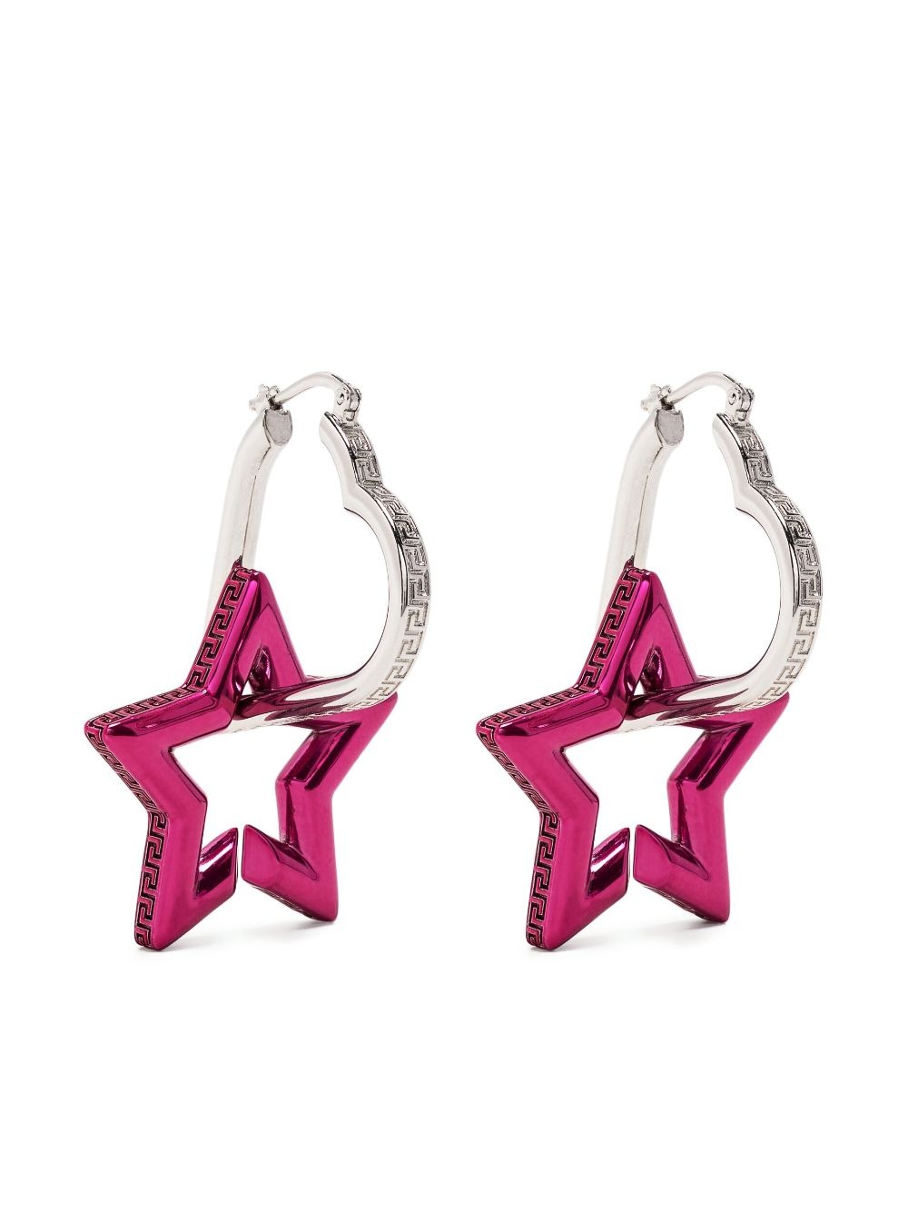 Greca star-shaped drop earrings - 1