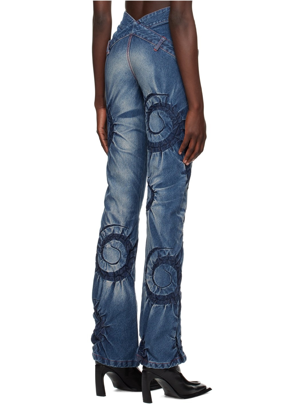 Blue Flower Jeans - 3