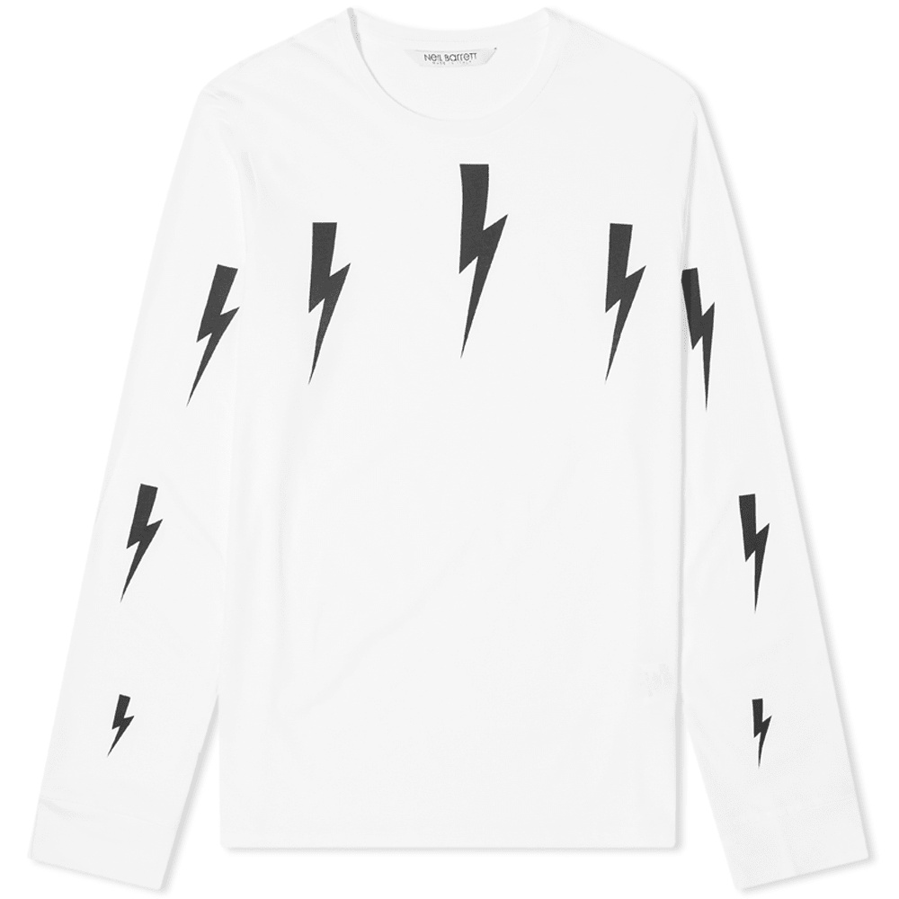 Neil Barrett Long Sleeve Lightning Bolt Tee - 1