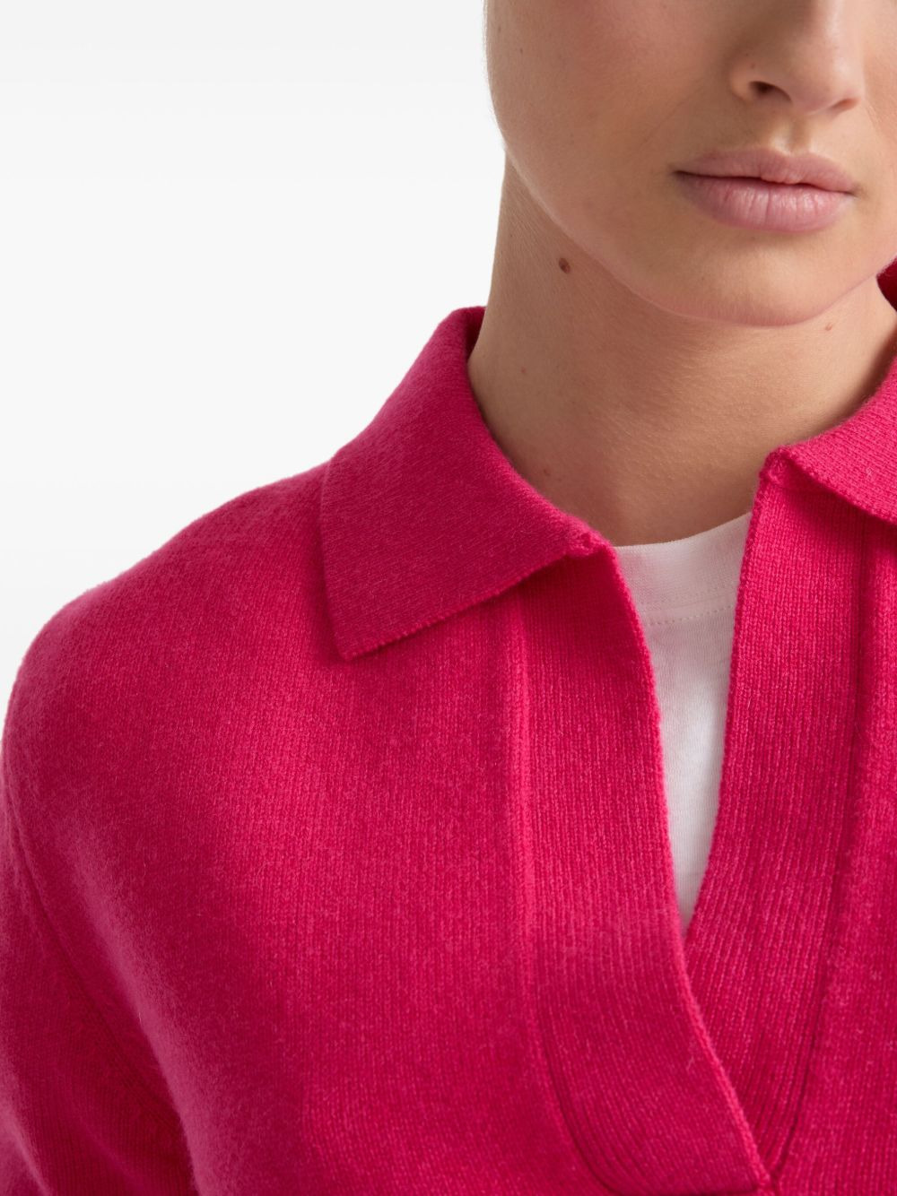 knitted polo shirt - 4