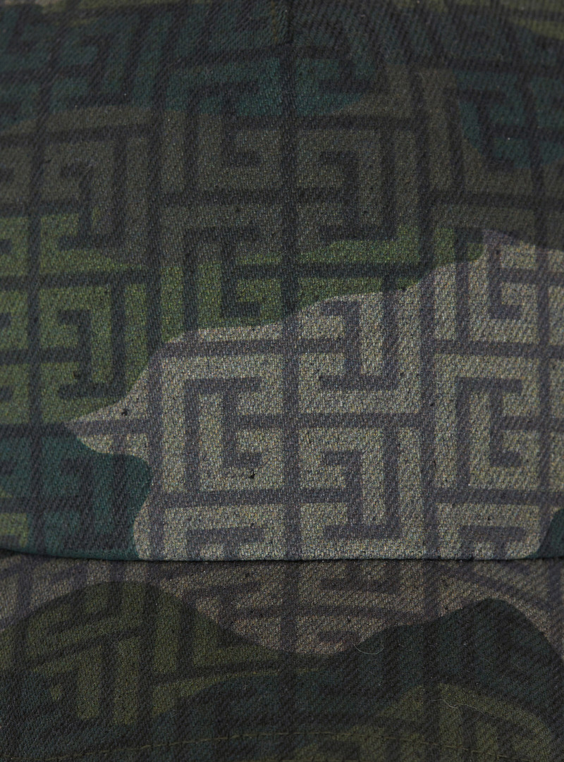 Monogrammed camouflage print baseball cap 5