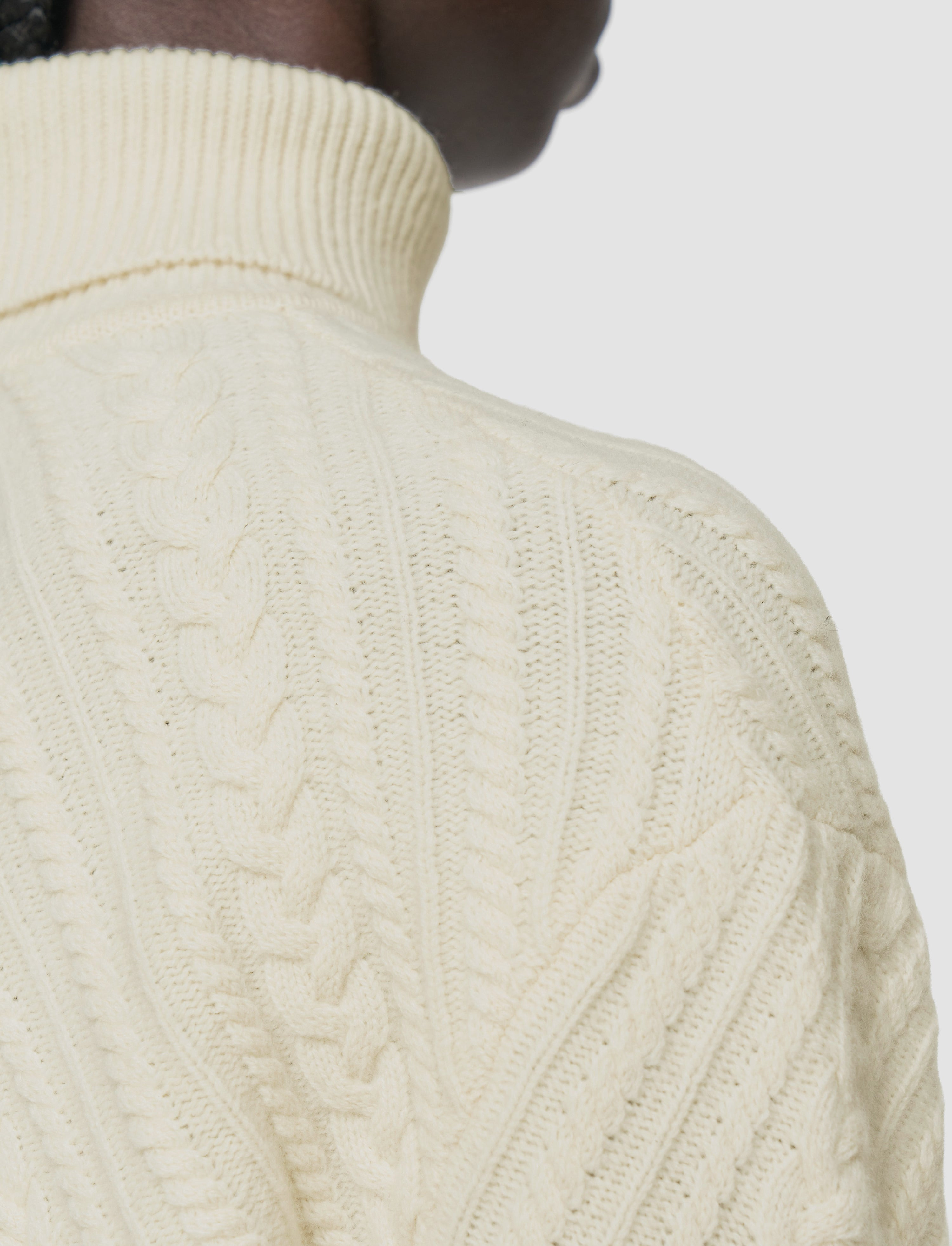 Cable Knit Wool Jumper - 5