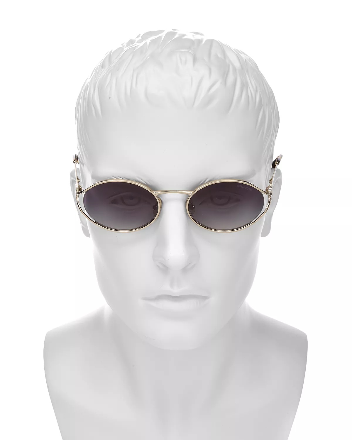 Metal Oval Sunglasses, 54mm - 2