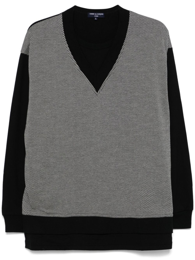 jacquard sweatshirt - 1