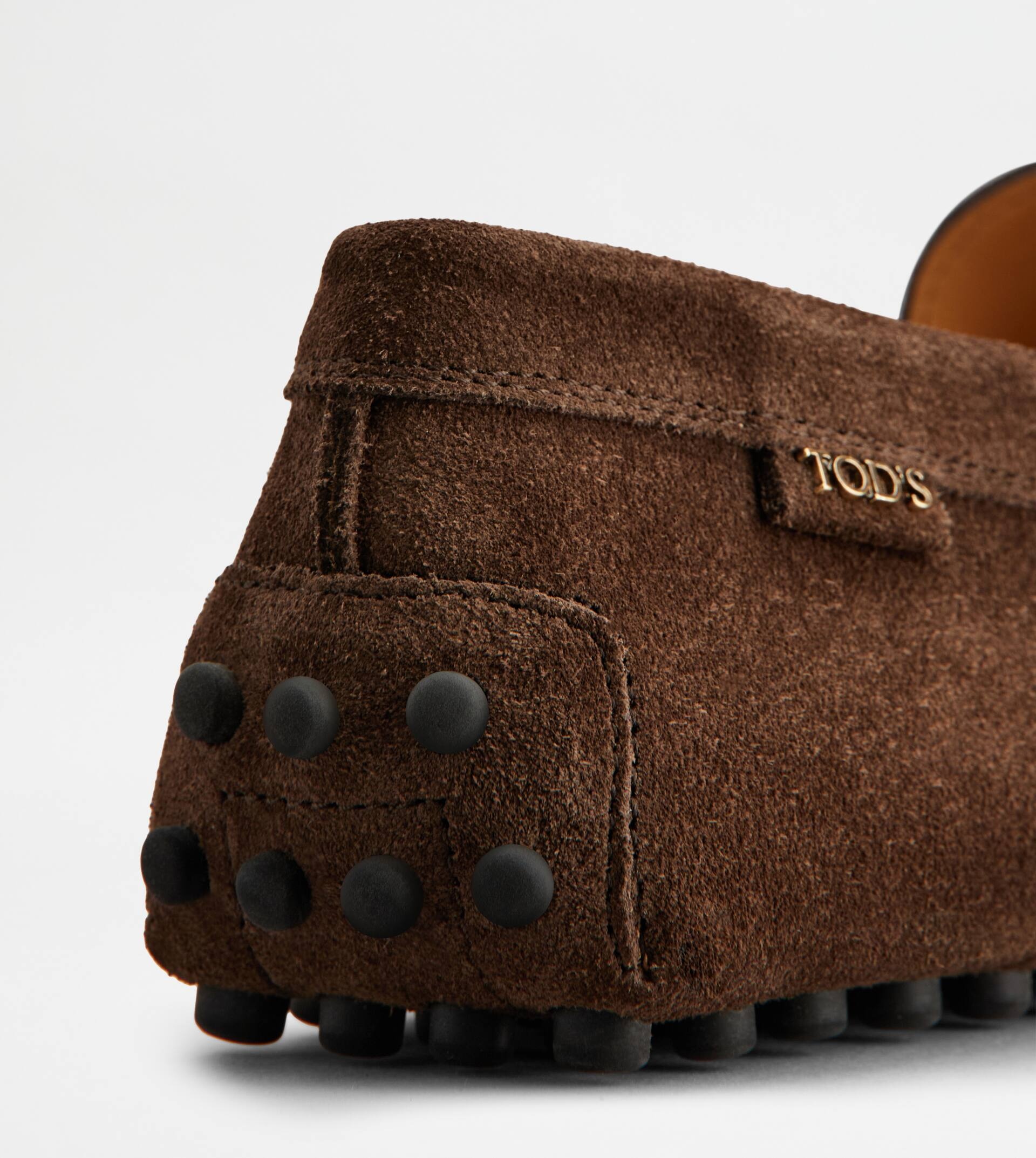 GOMMINO DRIVING SHOES IN SUEDE - BROWN - 5