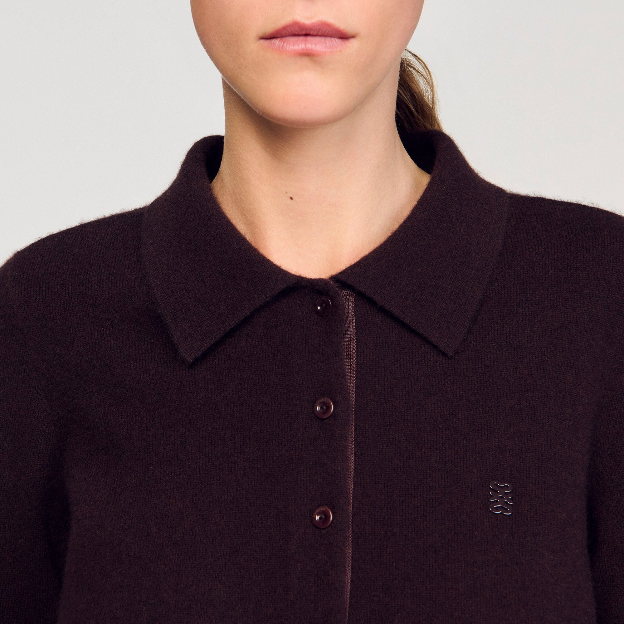 SHIRT-COLLAR CARDIGAN - 3