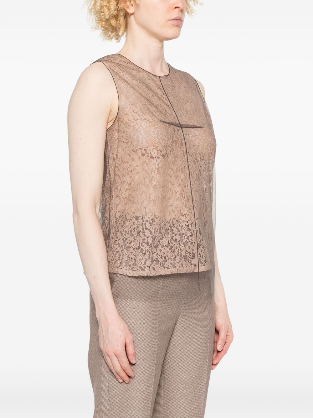 floral-lace top - 3