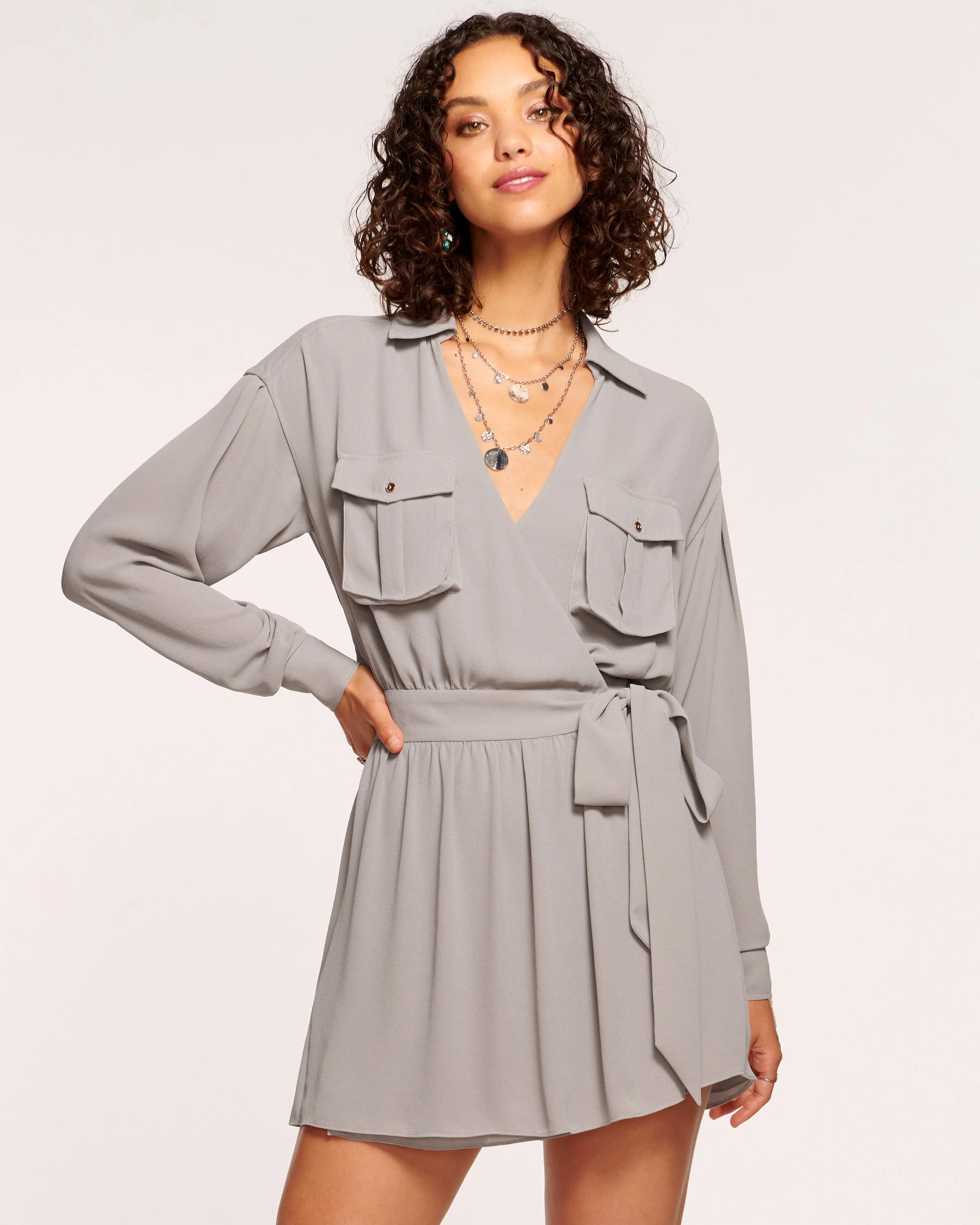 Summer Mini Wrap Dress - 1
