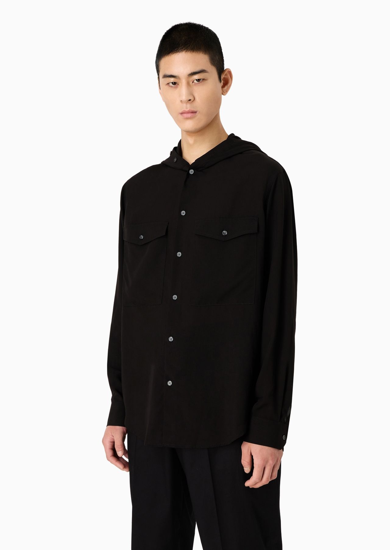 ASV Lyocell comfort-fit hooded shirt - 2