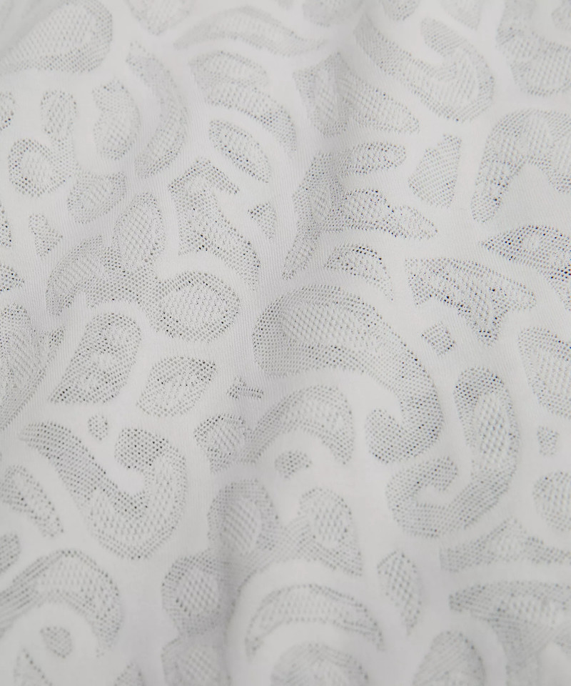 Paisley Lace Jacquard High-Rise Flared Pant 7