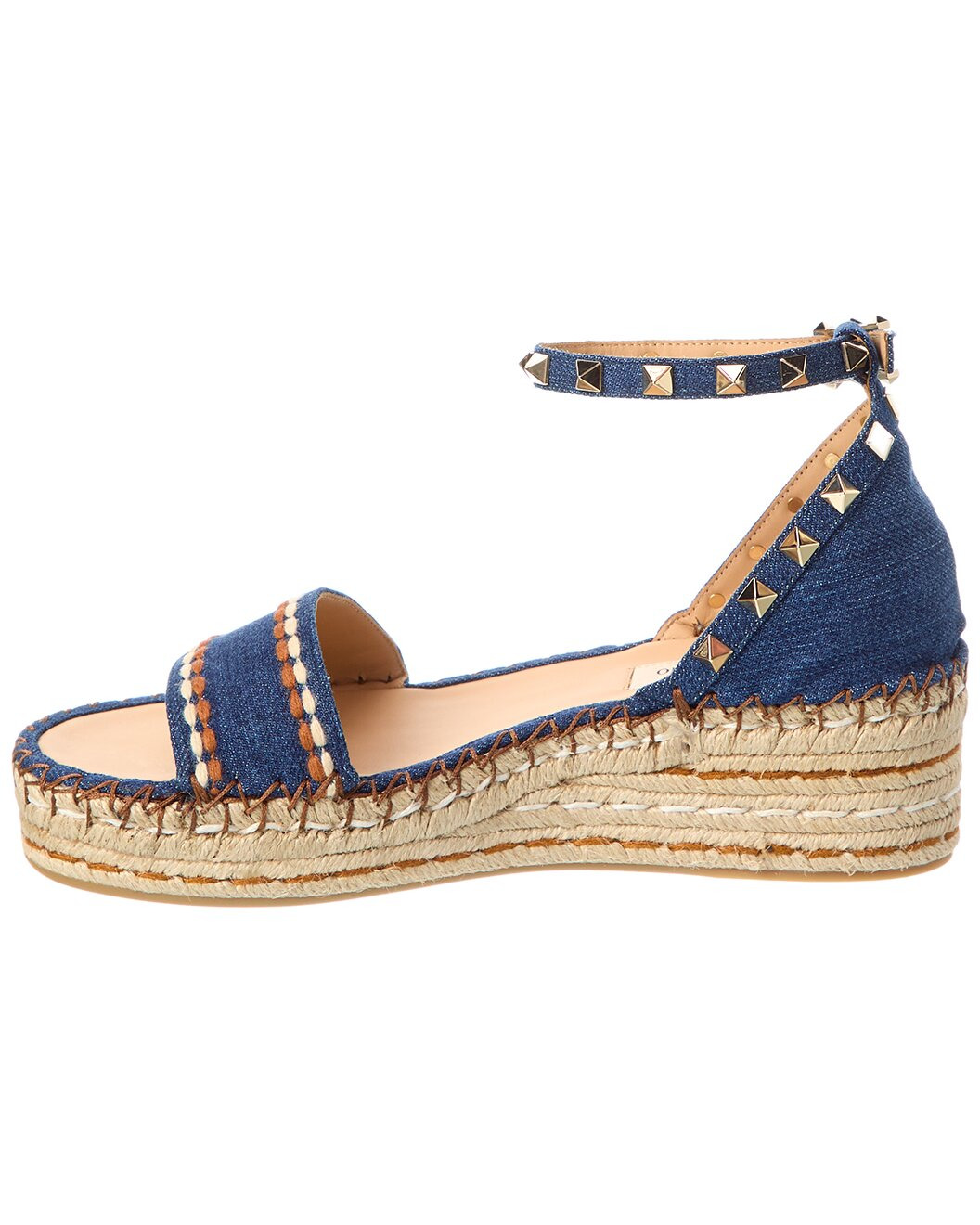 Valentino VLogo 55 Denim Espadrille - 2