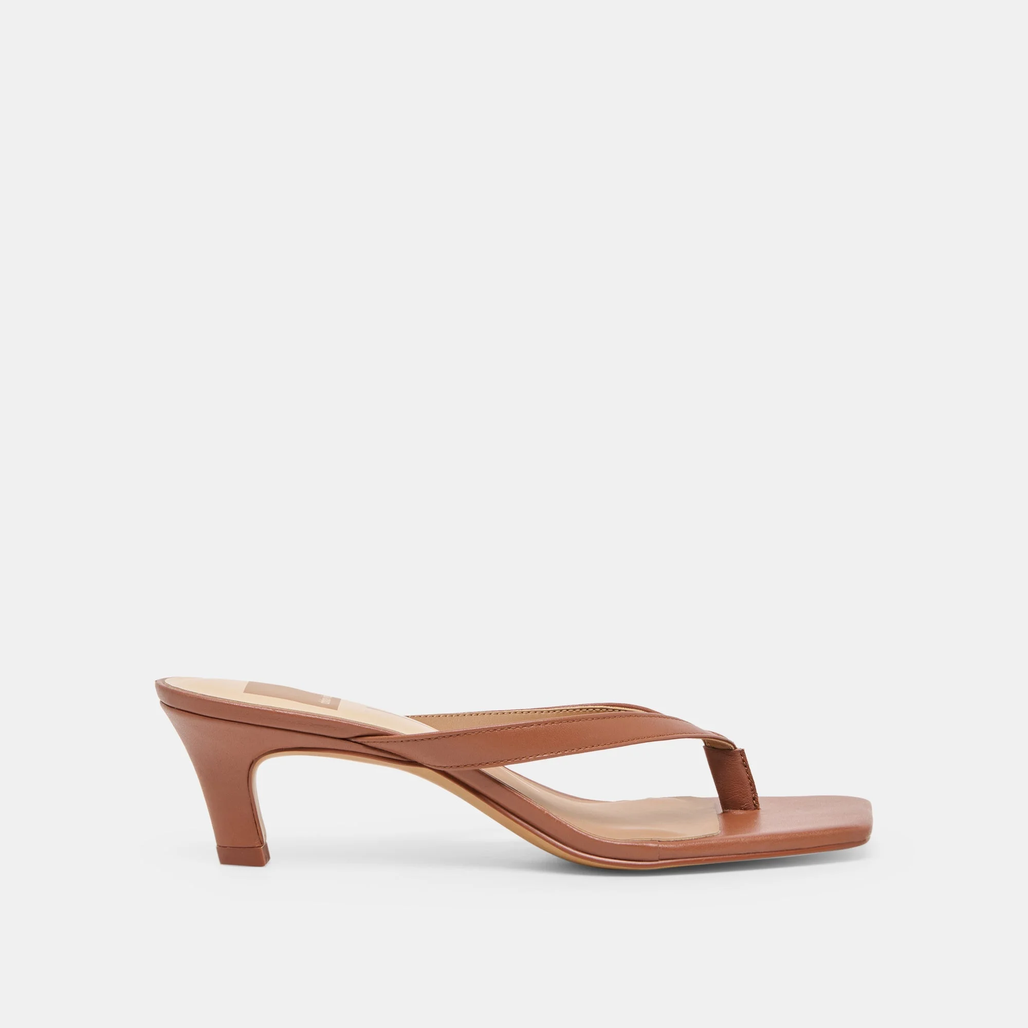 RAMIA HEELS COGNAC LEATHER - 1