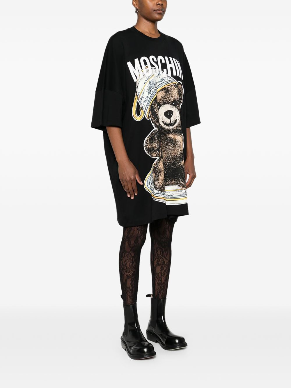 Teddy Bear-print T-shirt mini dress - 3
