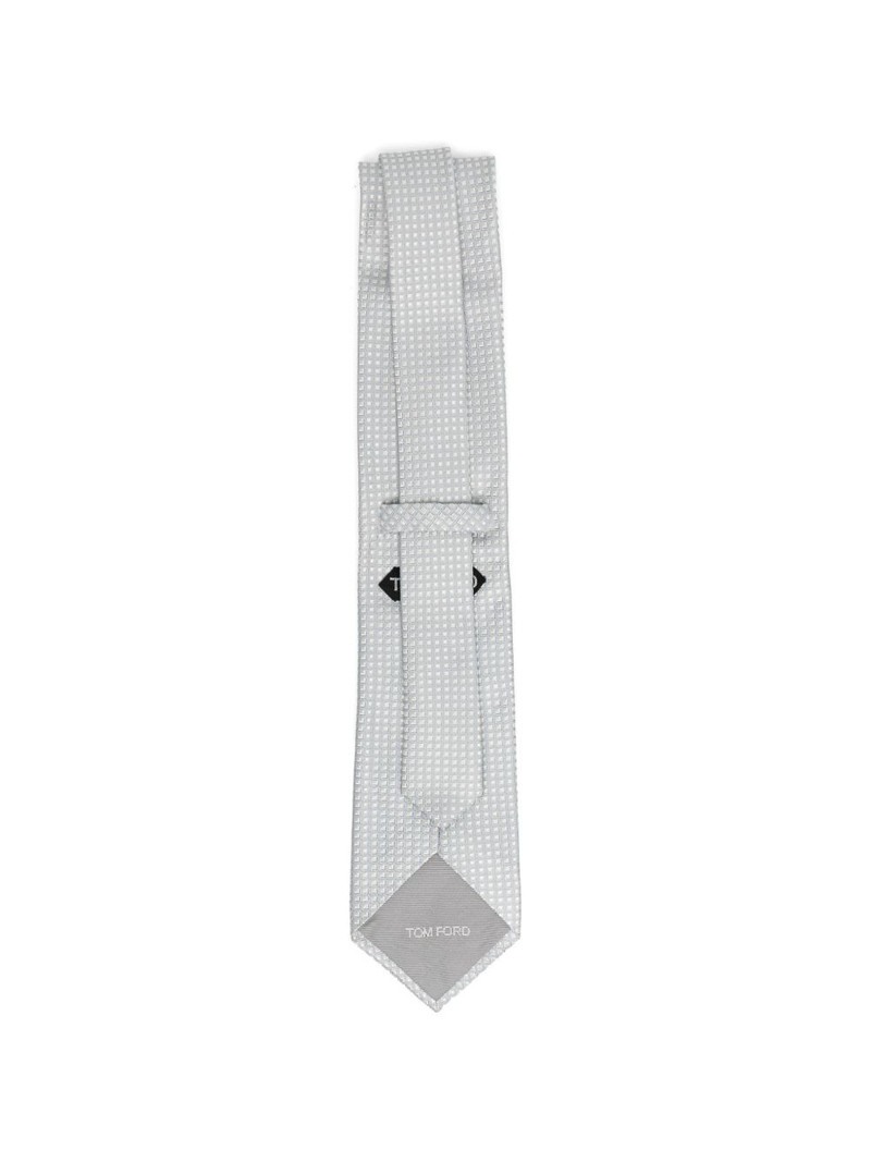 TOM FORD grey patterned tie outlook