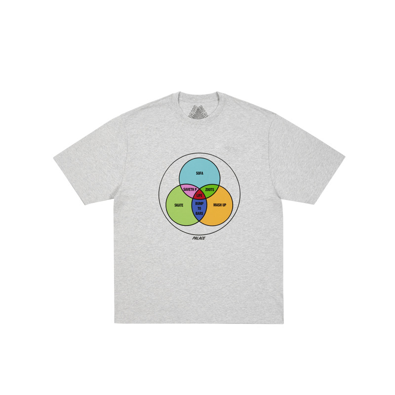 ZEN DIAGRAM T-SHIRT GREY MARL 1