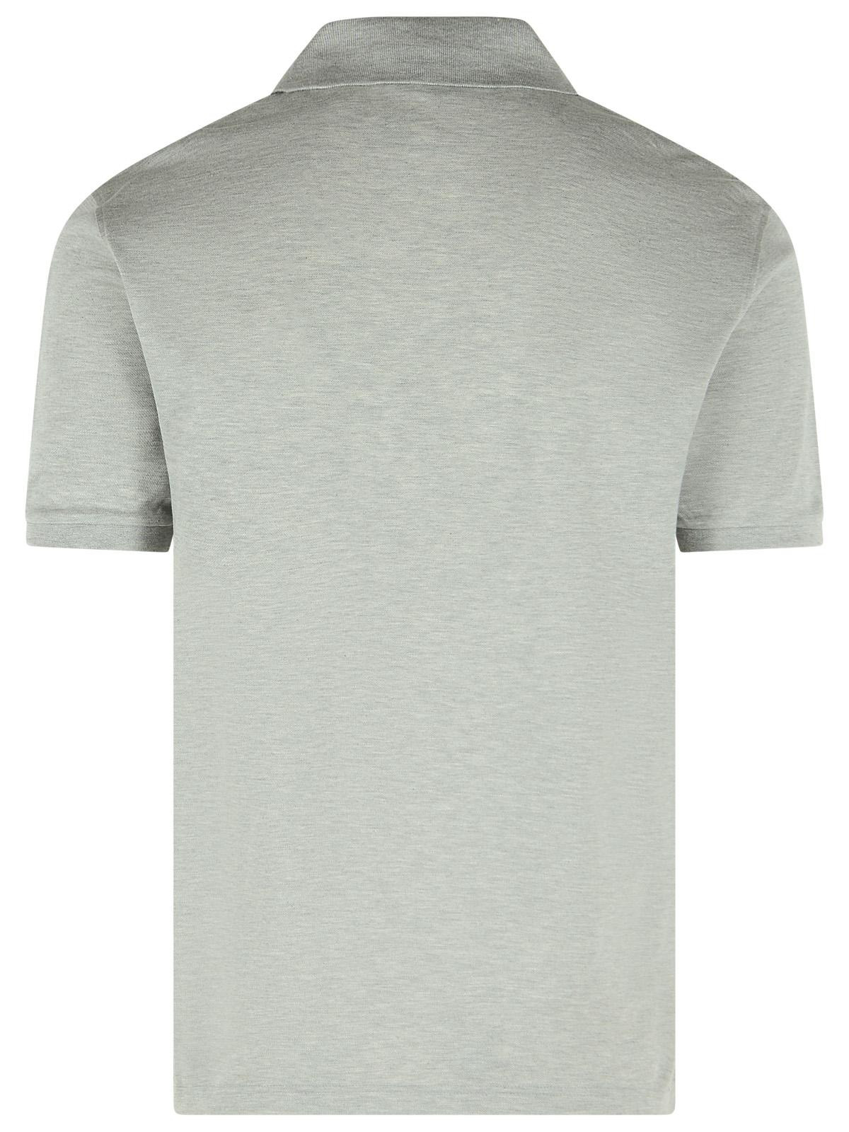 Thom Browne Grey Cotton Polo Shirt Men - 3