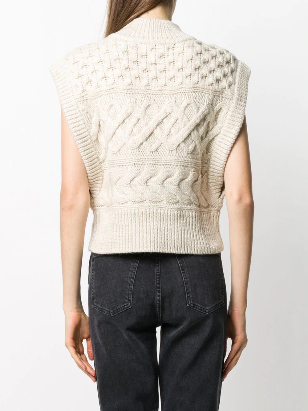 sleeveless knit jumper - 4