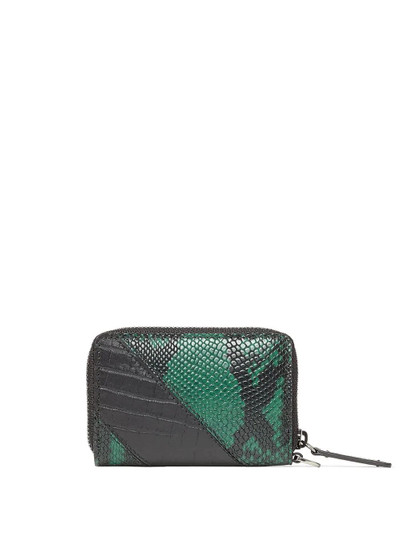 JIMMY CHOO Danny snake-print wallet outlook