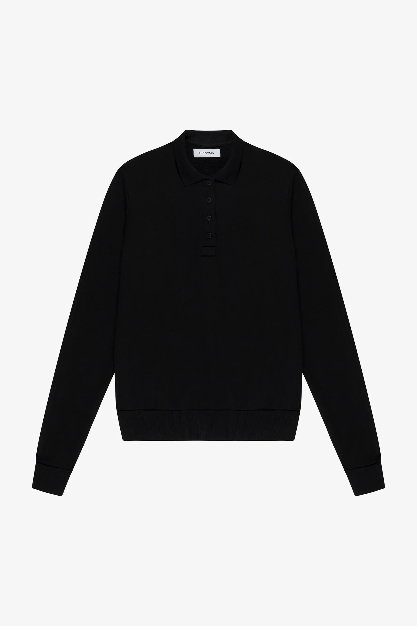 COTTON TERRY POLO SWEATSHIRT - 1