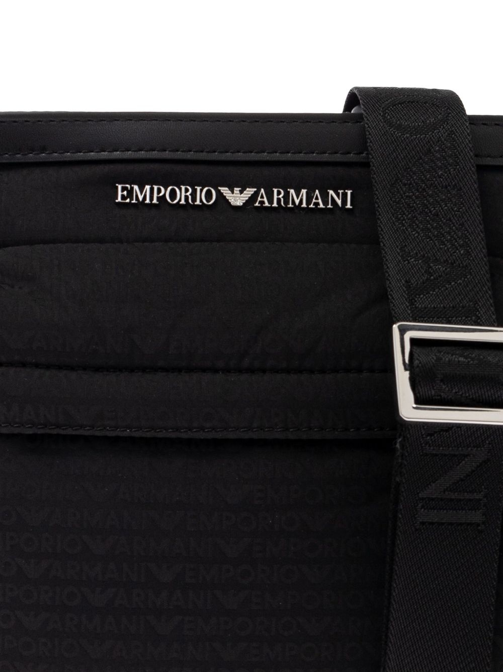 logo-plaque messenger bag - 4