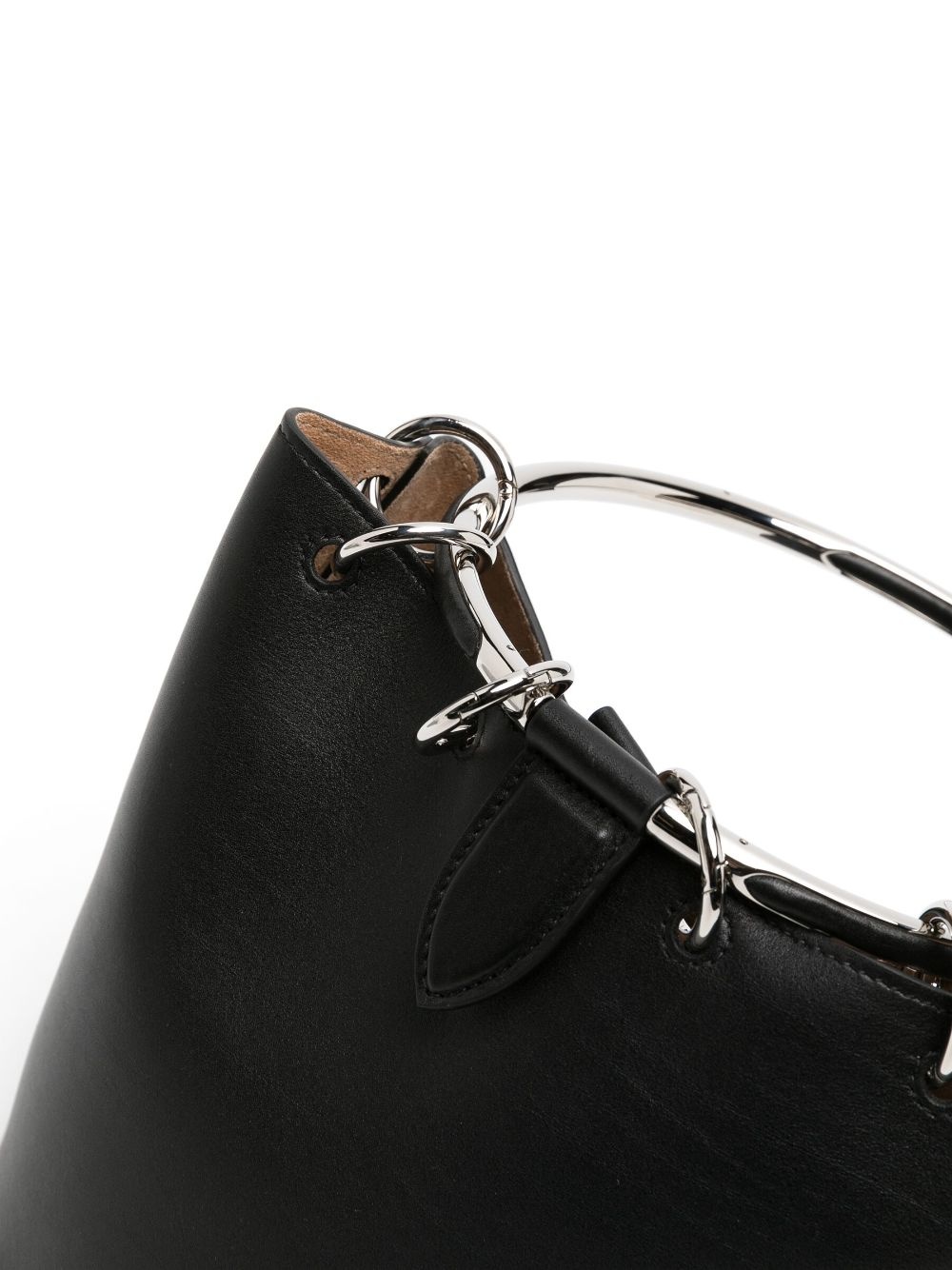 Alaïa medium Ring leather bucket bag | farfetch | REVERSIBLE
