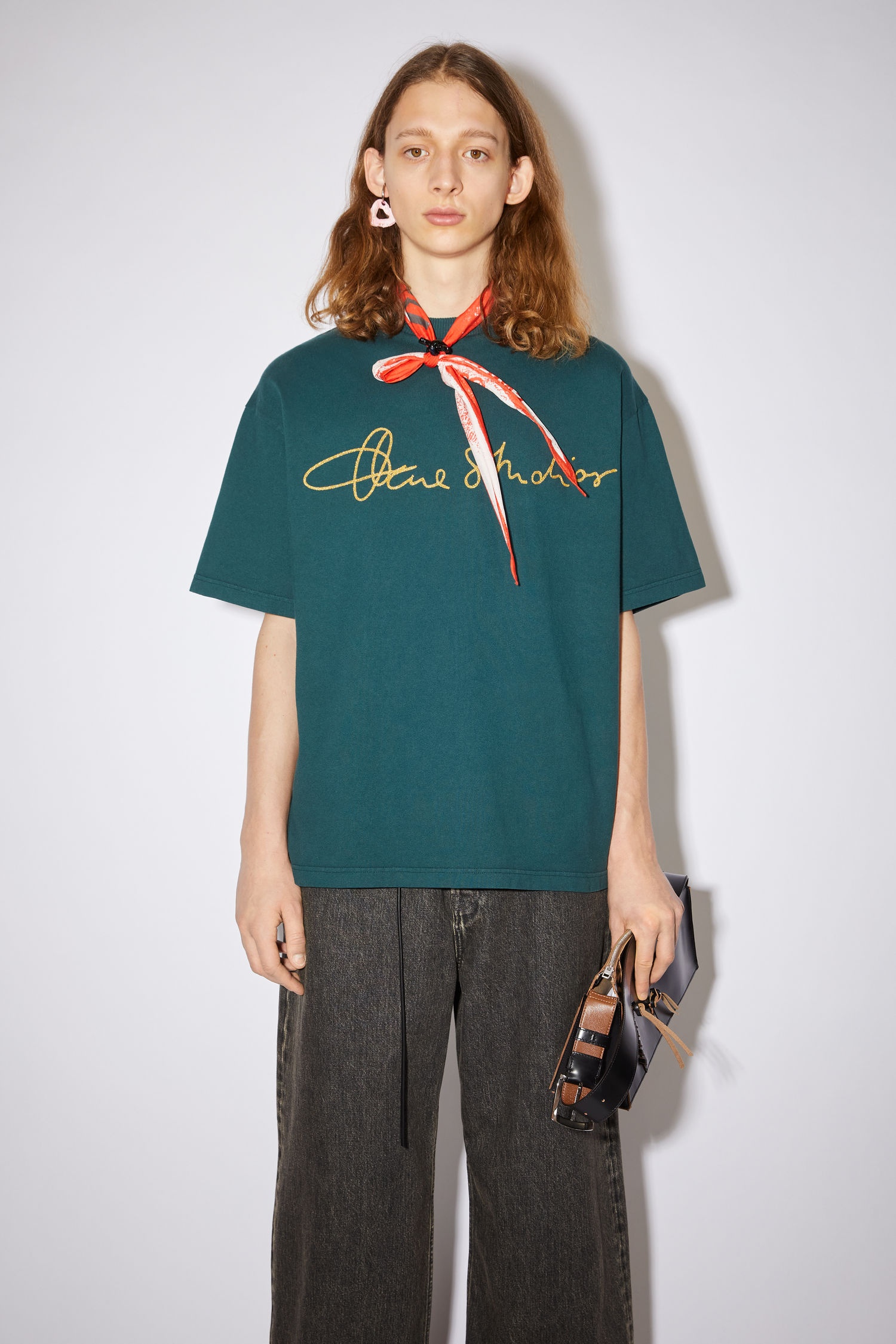 Cotton logo t-shirt - Deep Green - 2