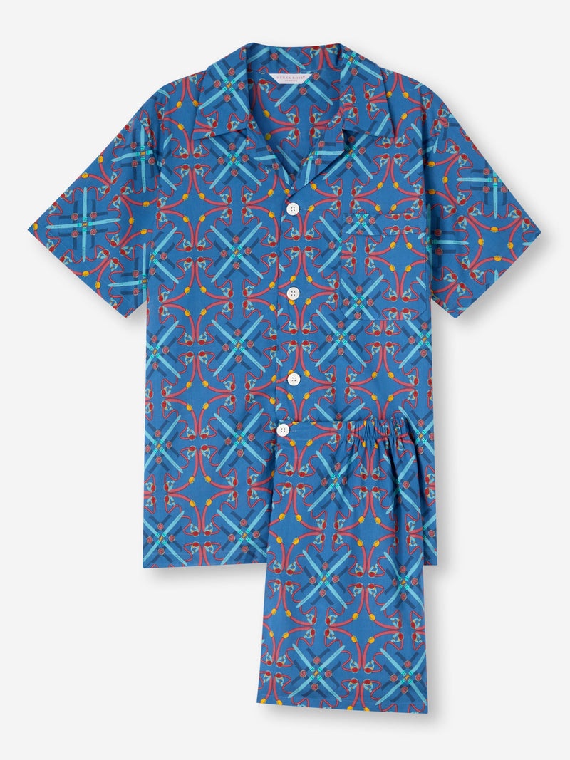 Men's Short Pyjamas Ledbury 64 Cotton Batiste Multi - 1