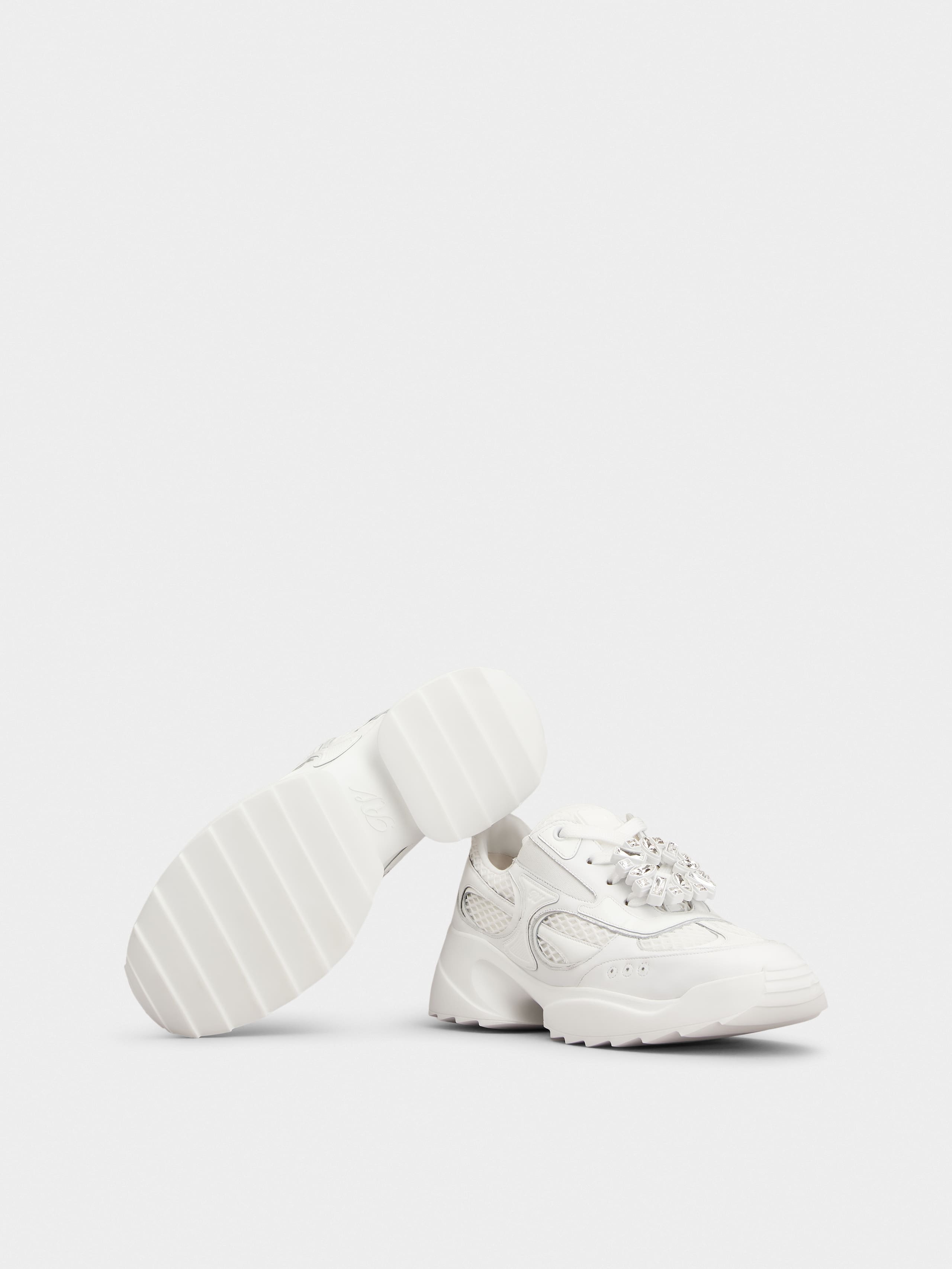 Viv' on the Run Sneakers in leather and fabric - 6