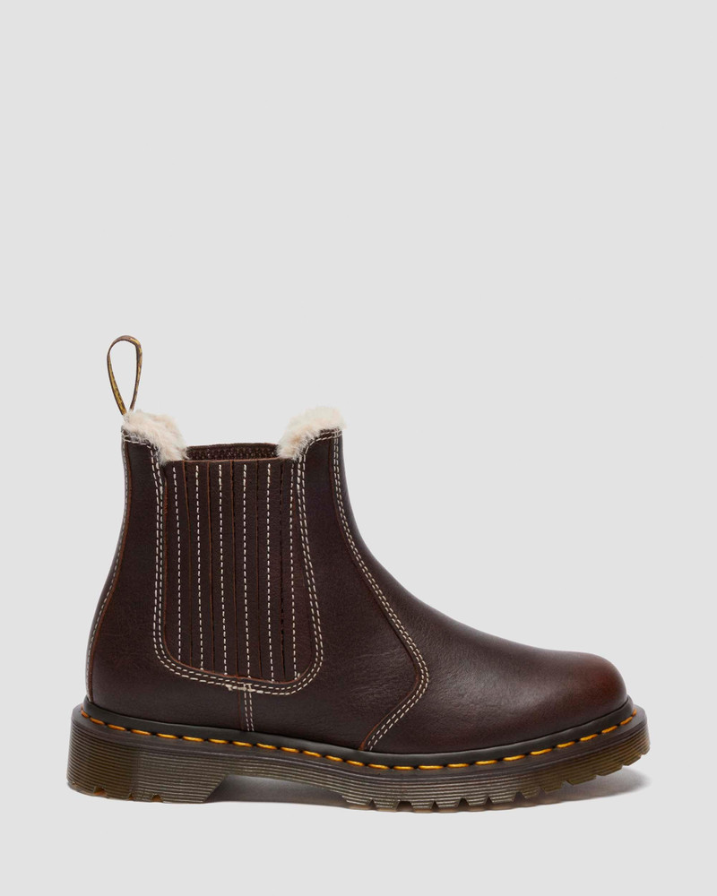 2976 LEONORE II Faux Fur Lined Grizzly Leather Chelsea Boots - 1