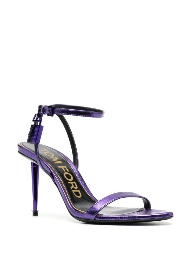 pointed-toe leather 120mm sandals - 2