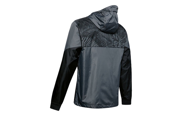 Under Armour Project Rock Legacy Windbreaker Jacket 'Grey Black Red' 1351527-001 - 2