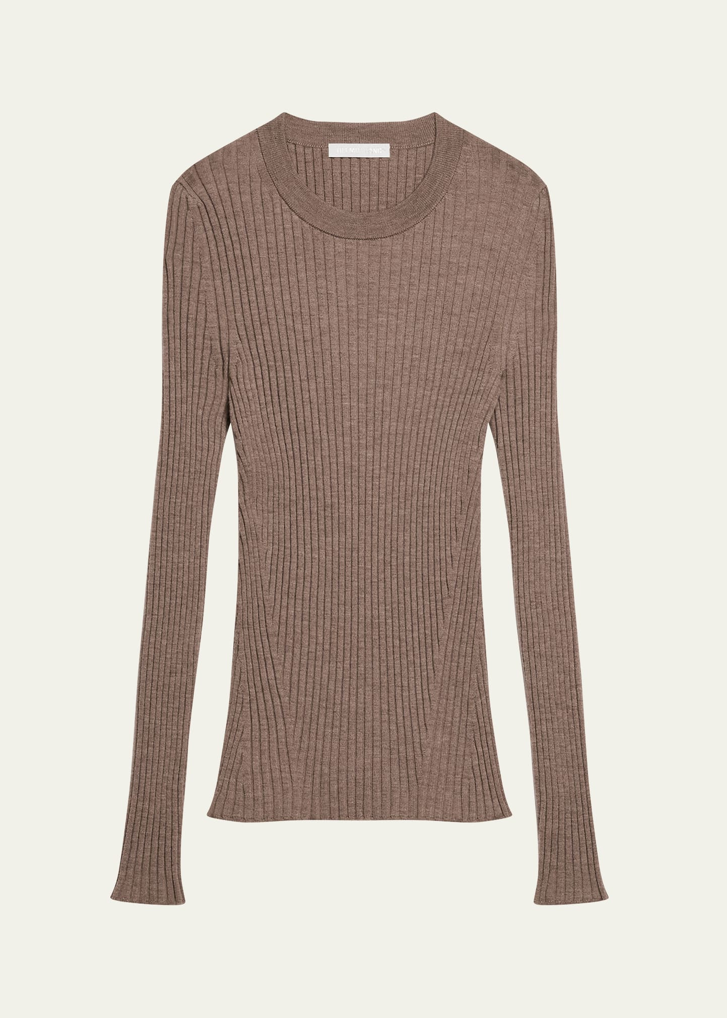 Open-Back Ribbed Wool Top - 1