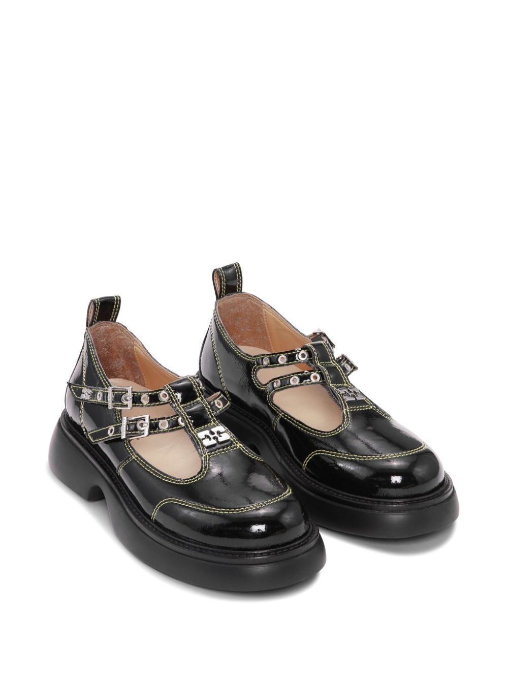 logo-plaque loafers - 2