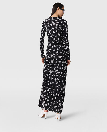 Mesh Flying Bird Haze Dress - 2