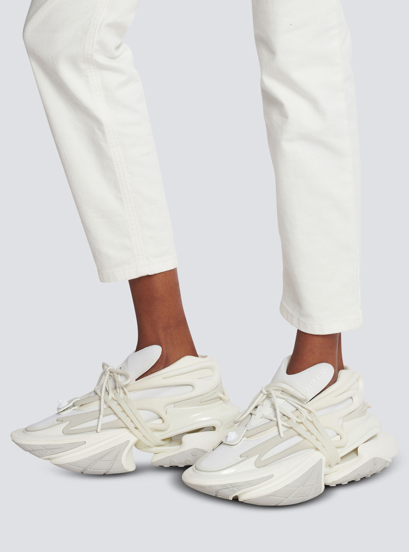 Balmain Unicorn trainers in neoprene and leather outlook