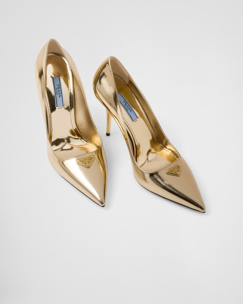 Metallic leather pumps 4