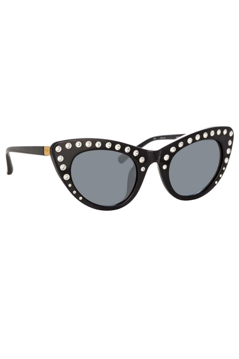 N°21 CRYSTAL-EMBELLISHED CAT-EYE SUNGLASSES outlook
